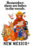 New Mexico - Vintage Poster - Smokey Bear - Babes in the Woods