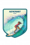 Newport, Oregon - Coastal Series - Vitamin Sea - Surfer Girl - Contour
