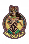 New Orleans, Louisiana - Day of the Dead - Crossbones - Contour