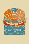 Bar Harbor, Maine - Boho Colorblock - Canoe