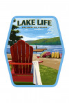 Haliburton, Canada - Painterly - Lake & Adirondack Chair - Lake Life - Contour