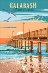 Calabash, North Carolina - Painterly - Pier