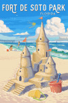 Fort De Soto Park, Florida - Painterly - Soak Up Summer - Sand Castle