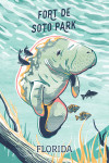 Fort De Soto Park, Florida - Graphic Pastel - Manatee