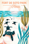 Fort De Soto Park, Florida - Courageous Explorer Collection - Turtles on Beach, Pause Respect Protect