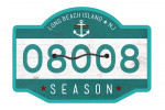 Long Beach Island, New Jersey - Badge - Contour