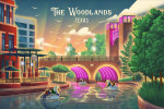 The Woodlands, Texas - Lithograph - The Waterway