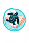 Lavallette, New Jersey - Courageous Explorer Collection - Turtle and Shells, Safely to Sea - Contour