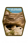 Gila Cliff Dwellings National Monument, New Mexico - Lantern Press Artwork - Contour