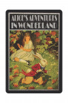 Vintage Book Cover - Alice's Adventures in Wonderland - Contour