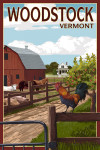 Woodstock, Vermont - Barnyard Scene