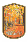 Woodstock, Vermont - Fall Colors Scene - Contour