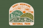 Smoky Mountains National Park - Boho Colorblock - Rolling Hills