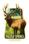 Pagosa Springs, Colorado - Painterly - Roosevelt Elk - Contour