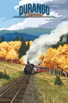Durango, Colorado - Painterly - Autumn Train Scene