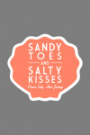 Ocean City, New Jersey - Simply Said - Sandy Toes & Salty Kisses - Contour