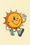 Vintage Mascot - Upbeat Sunshine