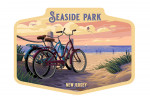 Seaside Park, New Jersey - Painterly - The Beach Is Calling - Beach Bikes - Contour