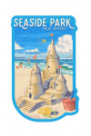 Seaside Park, New Jersey - Painterly - Soak Up Summer - Sand Castle - Contour