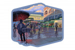 Seattle, Washington - Painterly - Public Market - Contour