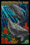Long Beach Island, New Jersey - Mosaic - Dolphin