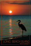 Long Beach Island, New Jersey - Photography - Heron & Sunset