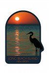 Long Beach Island, New Jersey - Photography - Heron & Sunset - Contour