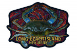 Long Beach Island, New Jersey - Mosaic - Blue Crab - Contour