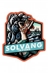 Solvang, California - Scratchboard - Mermaid - Contour