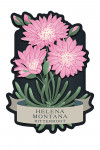 Helena, Montana - Vintage Flora Noir - Bitterroot - Contour