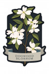Vintage Flora Noir - Dogwood Blossom - Contour