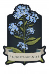 Vintage Flora Noir - Forget-Me-Not - Contour