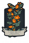 Lake Mead, Nevada - Vintage Flora Noir - Globemallow - Contour