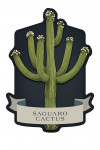 Vintage Flora Noir - Saguaro Cactus - Contour