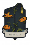 Vintage Flora Noir - Tiger Lily - Contour