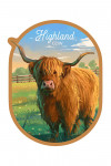 Watercolor Story - Highland Cow - Contour