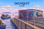 Ogunquit, Maine - Oil Painting - Looking Out Onto Harbor