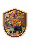 Waynesville, North Carolina - Painterly - Bear Family & Fall Colors - Contour