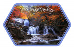 Blue Ridge Parkway - Waterfall & Autumn Colors - Contour