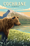 Cochrane, Alberta - Painterly - Mount Rundle & Bear