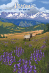 Laramie, Wyoming - Elk & Flowers