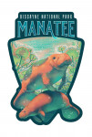 Biscayne National Park, Florida - Fluid Linework - Manatee - Contour