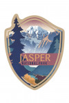 Jasper National Park, Canada - Lithograph - Mountain Scene - Contour