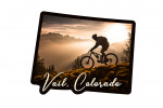Vail, Colorado - Photography - Mountain Biker at Sunset - Contour