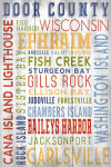 Door County, Wisconsin - Rustic Typography