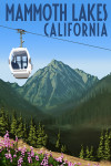 Mammoth Lakes, California - Painterly - Mountain & Gondola