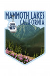 Mammoth Lakes, California - Painterly - Mountain & Gondola - Contour