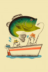 Midcentury - Bass Fishing
