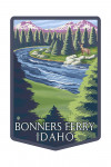 Bonners Ferry, Idaho - Buck & River - Contour