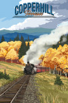 Copperhill, Tennessee - Painterly - Autumn Train Scene